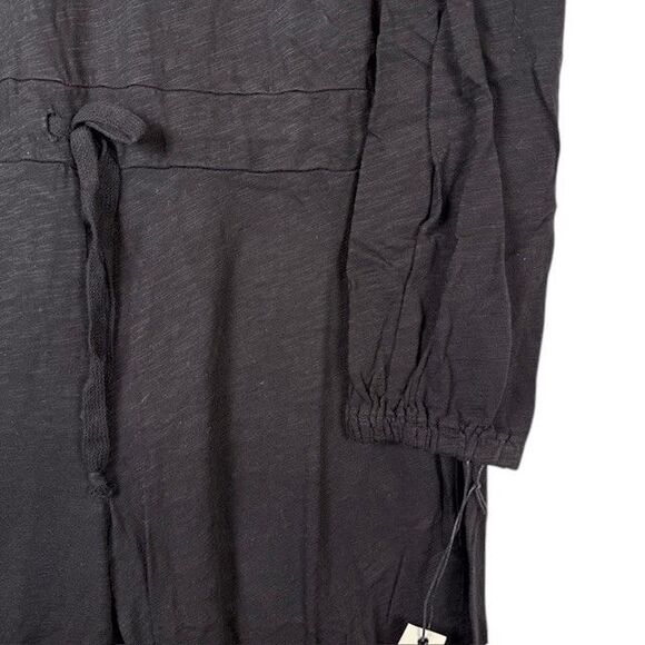 NEW! Wilt Gathered Wide Leg Tie Back Black Jersey Jumpsuit Oversized Size XS - Picture 3 of 14